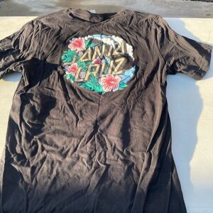 Womens black Santa Cruz t shirt